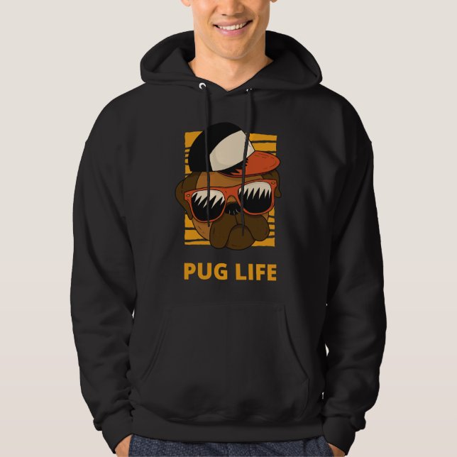 Pug Life Classic T-Shirt 906 Hoodie (Framsida)