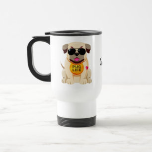 Pug Life-eget namn mugg