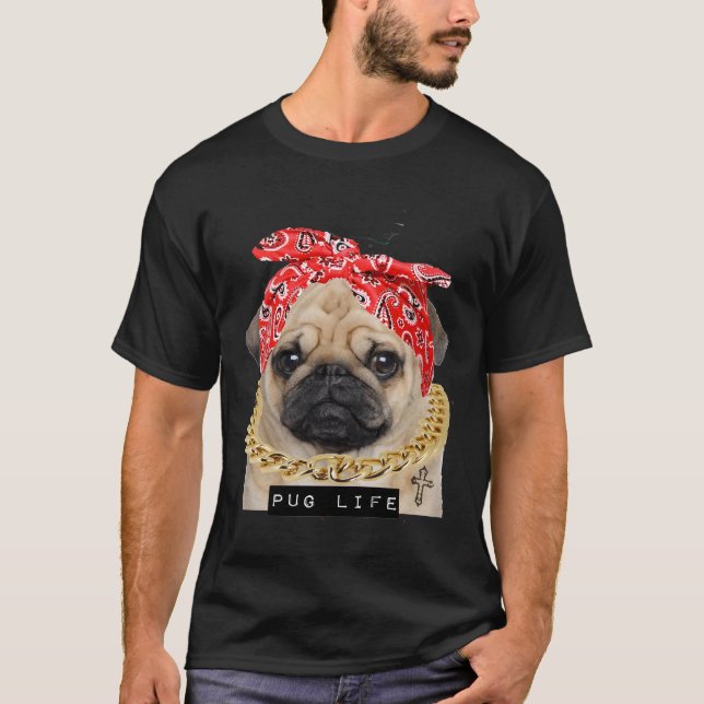 Pug Life Essential T-Shirt 320 (Framsida)