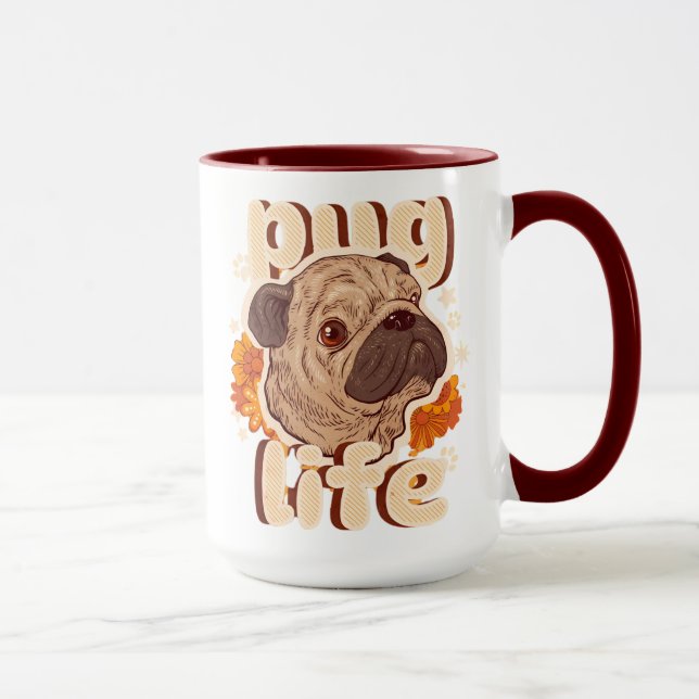 Pug life for pug lovers  mugg (Höger)