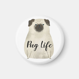 Pug Life Funny Magnet