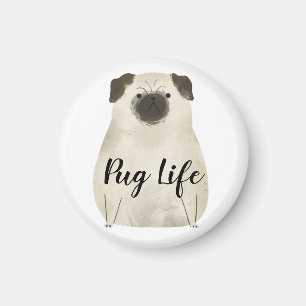 Pug Life Funy Magnet
