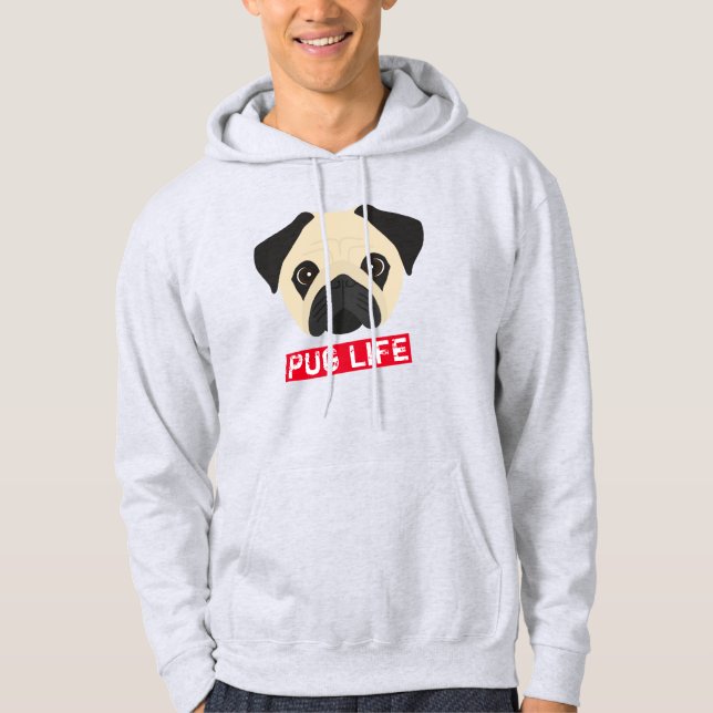 Pug Life Hoodie (Framsida)