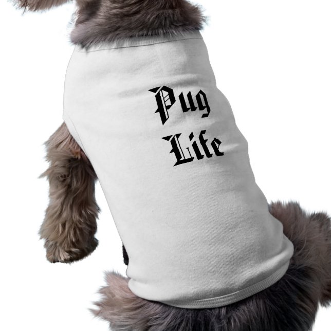 Pug Life Hund tröja (Baksidan)