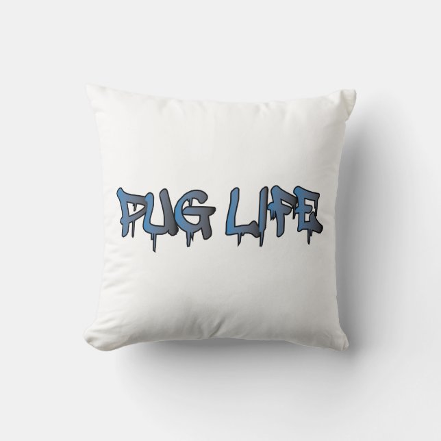 Pug Life Kudde (Framsida)