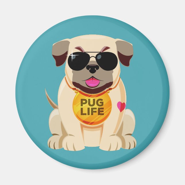 Pug Life magnet (Framsidan)