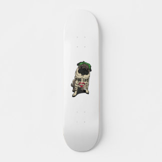 Pug Life Mini Skateboard Bräda 18,5 Cm