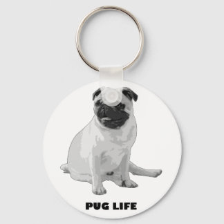Pug Life Nyckelring