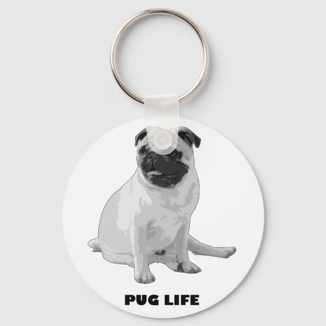 Pug Life Nyckelring (Framsida)