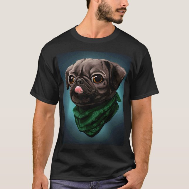 PUG LIFE Premium Scoop 337 T Shirt (Framsida)