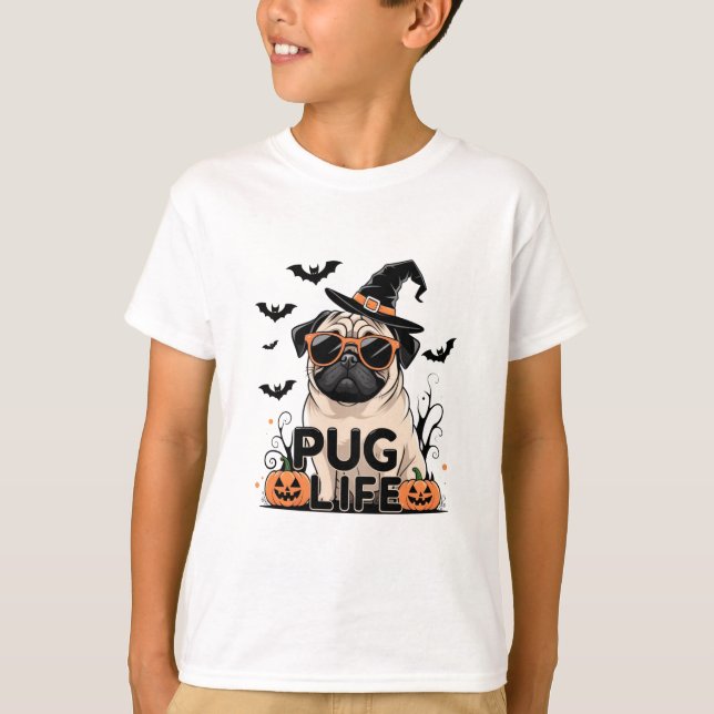 Pug Life - Rolig hund Älskare T-Shirt Design 🐶 😎 (Framsida)
