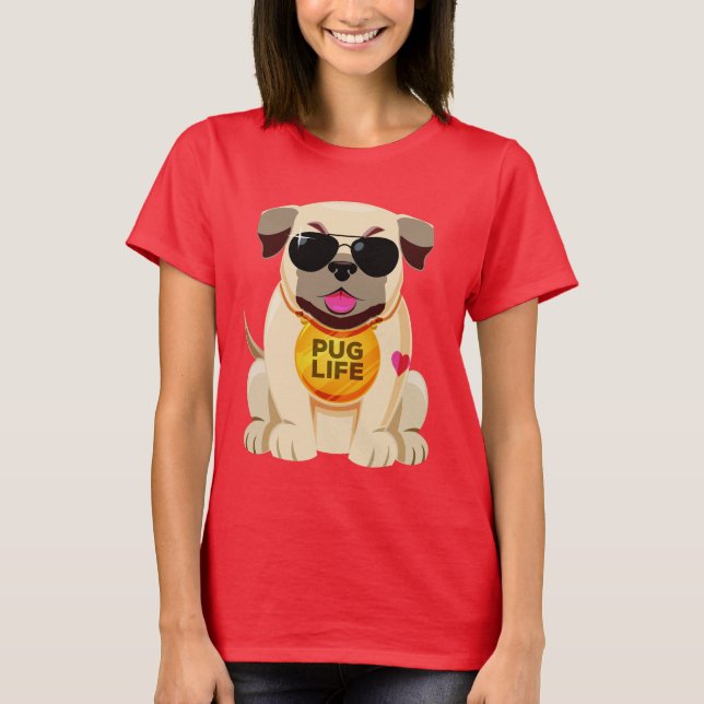 Pug Life-shirts & jacka T Shirt (Framsida)