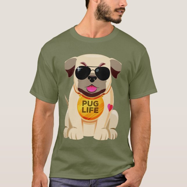 Pug Life-shirts & jacka T Shirt (Framsida)