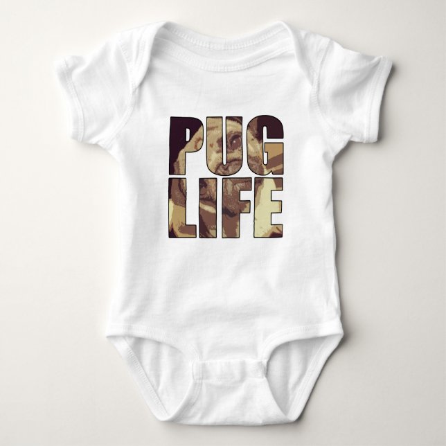 Pug Life T-shirt (Framsida)
