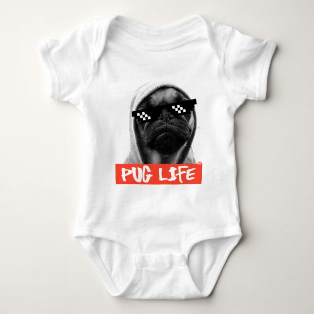 Pug Life T-shirt (Framsida)
