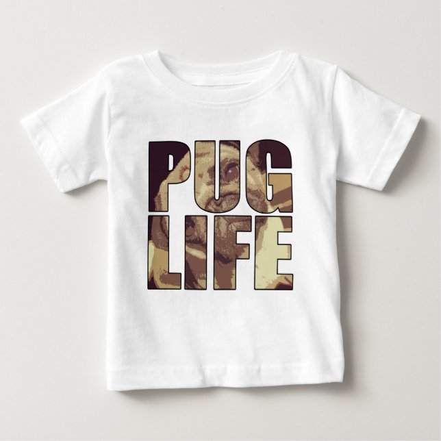 Pug Life Tee Shirt (Framsida)