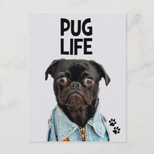 Pug Life-vykort Vykort