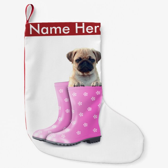 Pug Liten Julstrumpa (Framsidan)
