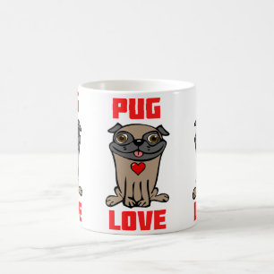 Pug Love #2 Kaffemugg