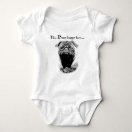 Pug Lycklig Ansikte T-shirt