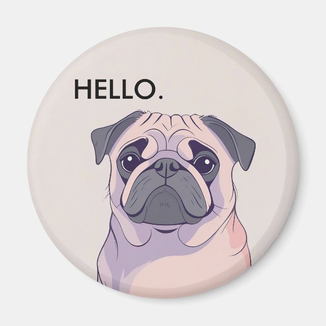 Pug Magnet - Gift for Pug Lovers  (Framsidan)
