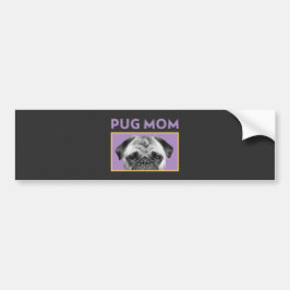 Pug mamma bildekal