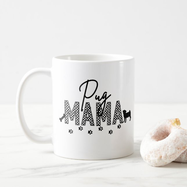 Pug Mamma Coffee Mugg (Med munk)