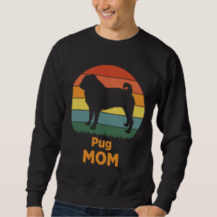Pug Mamma Färgad Design Classic T-Shirt 801 Lång Ärmad Tröja