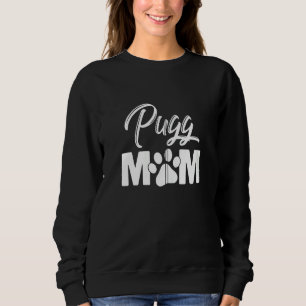 Pug Mamma Hund Mamma Funny Pug Älskare Thed Zip T Shirt