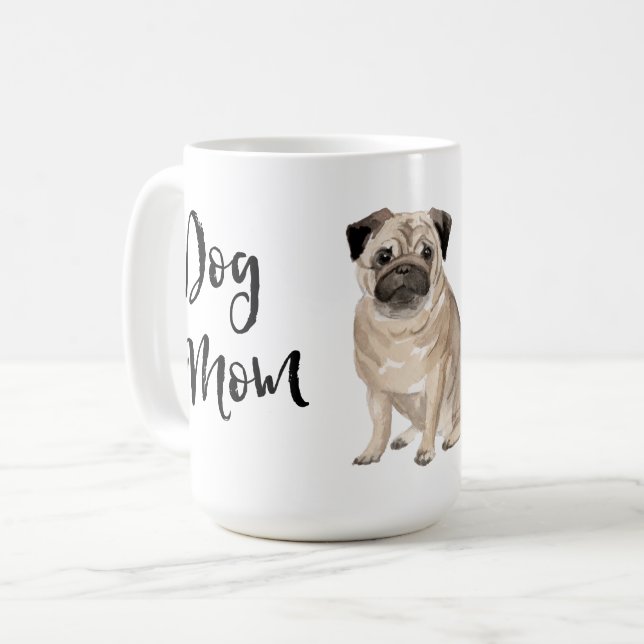 Pug Mamma Kaffemugg (Framsida vänster)