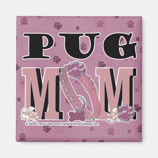 Pug MAMMA Magnet (Framsidan)