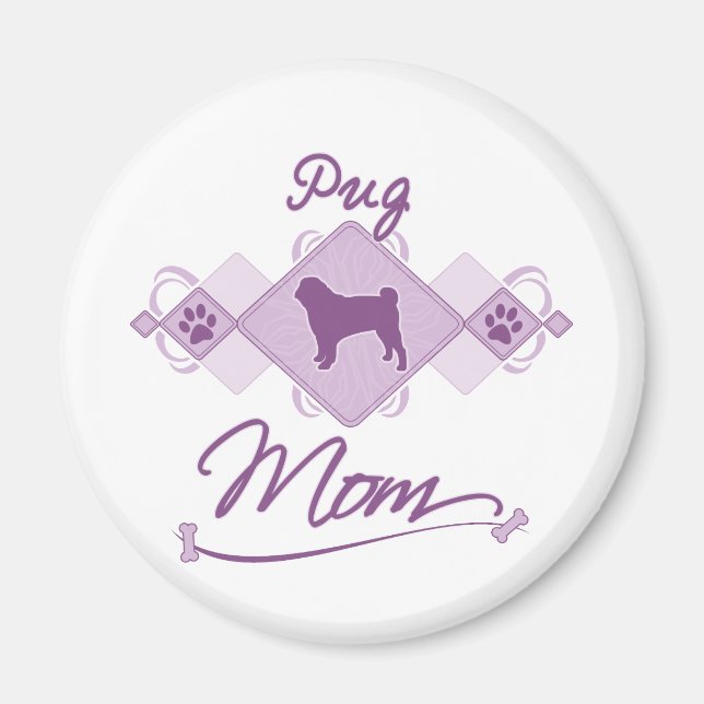 Pug Mamma Magnet (Framsidan)