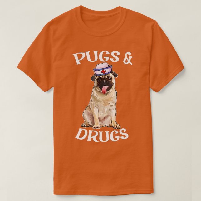 Pug Mamma Pug Hund Mamma Proud Nurse Life Nursing  T Shirt (Design framsida)