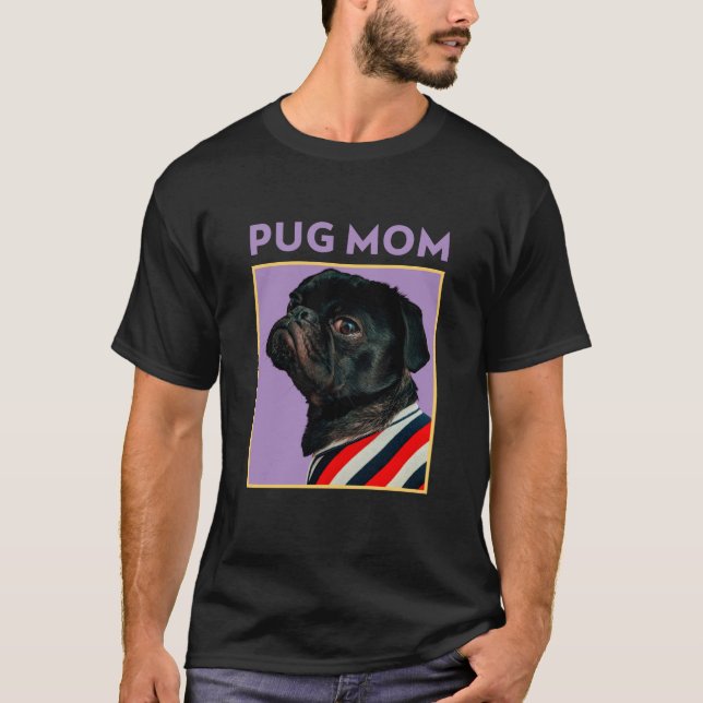 Pug mamma  t shirt (Framsida)