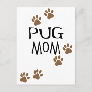 Pug Mamma Vykort