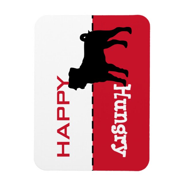 Pug Mata mig Anpassadet Ord Magnet Sign (Vertikal)