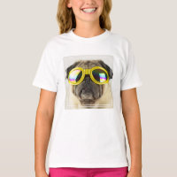 Pug med Goggles