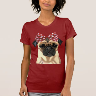 Pug med rött skoblock på huvud 2 tröja