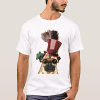Pug med Steampunk Stil Top hat