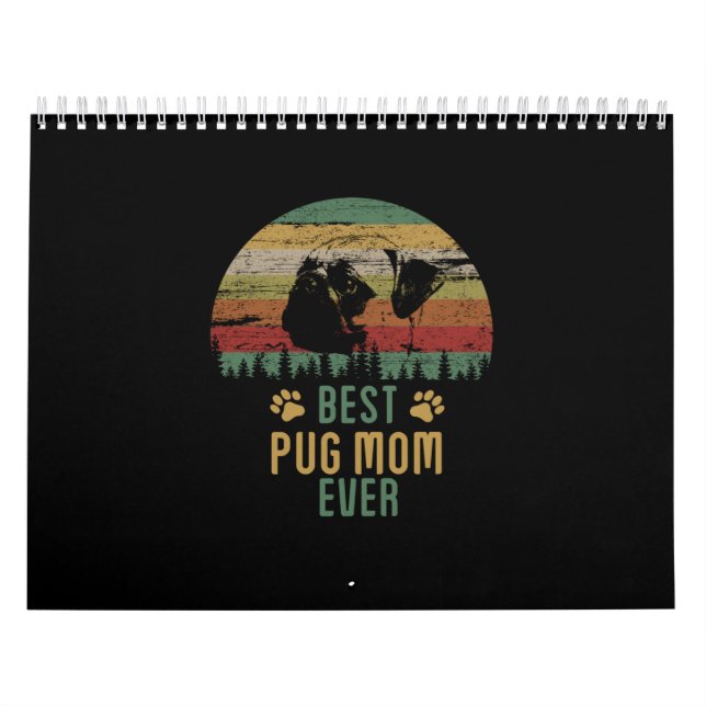 Pug mom kalender (Omslag)
