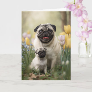 Pug Mom Mother’s Day Love Kort