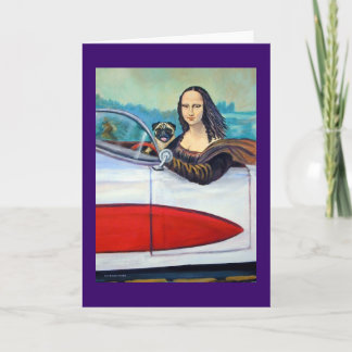 Pug & Mona Lisa i Corvette Cards Kort