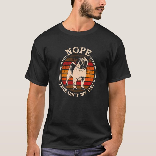 Pug Mops Carlin Hund aveln 30 T Shirt (Framsida)