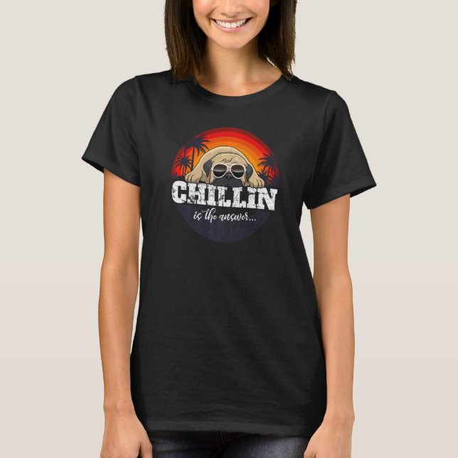 Pug Mops Carlin Hund aveln 34 T Shirt (Framsida)