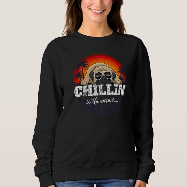 Pug Mops Carlin Hund aveln 34 T Shirt (Framsida)