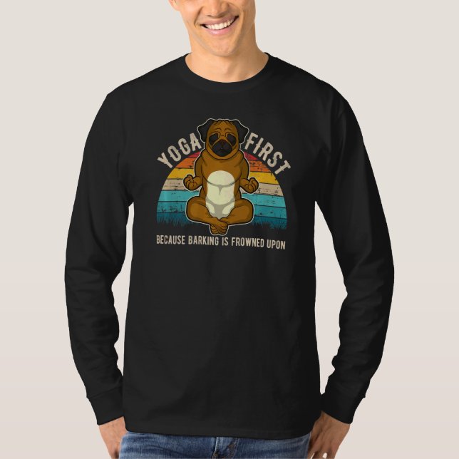 Pug Mops Carlin Hund aveln 36 T Shirt (Framsida)