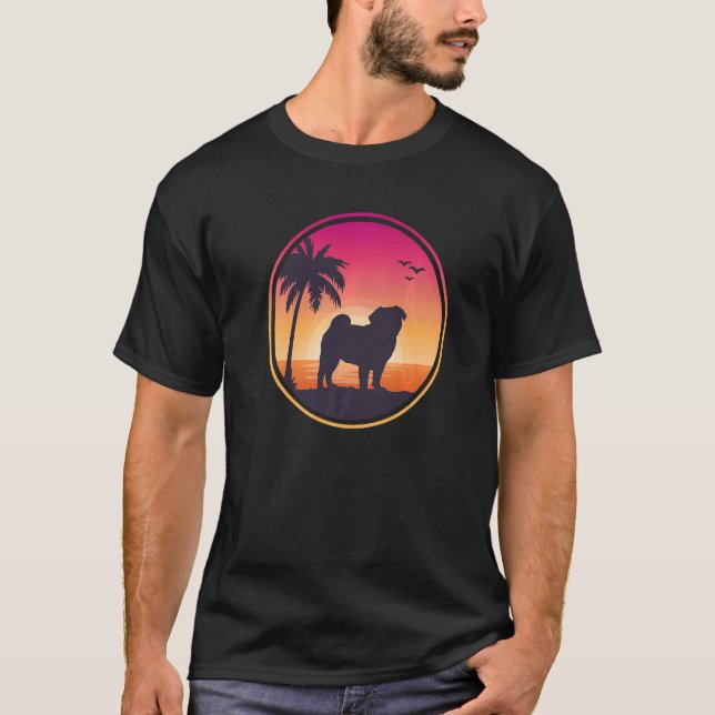 Pug Mops Carlin Hund aveln 38 T Shirt (Framsida)