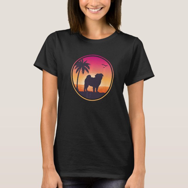 Pug Mops Carlin Hund aveln 38 T Shirt (Framsida)