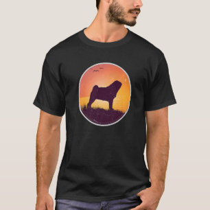 Pug Mops Carlin Hund aveln 40 T Shirt