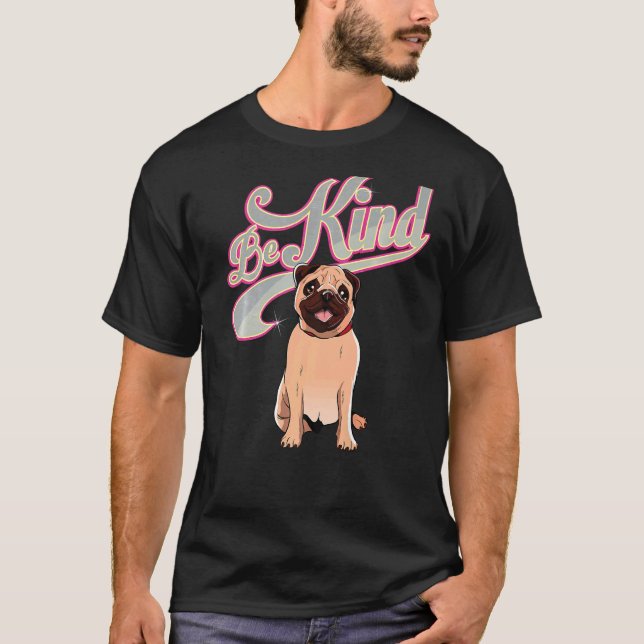 Pug Mops Carlin Hund aveln 8 T Shirt (Framsida)
